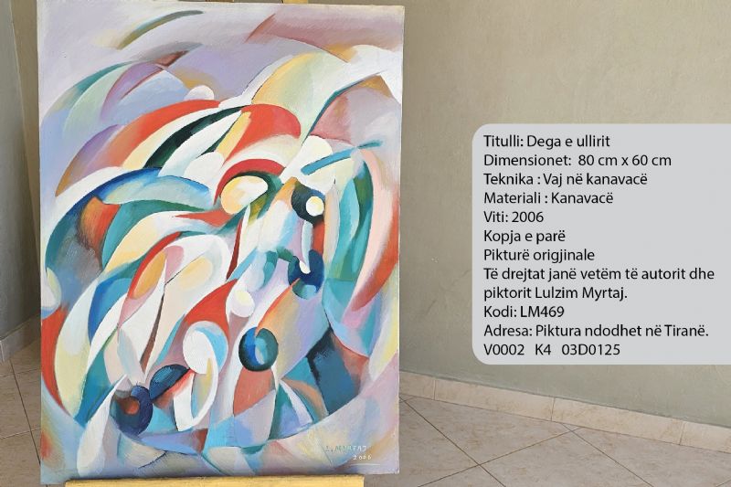 Pikturë origjinale nga piktori Lulzim Myrtaj me titulli, Dega e ullirit, Original painting by painter Lulzim Myrtaj titled, Olive Branch, piktura për hotele, piktura për Resorte, paintings for hotels, paintings for resorts